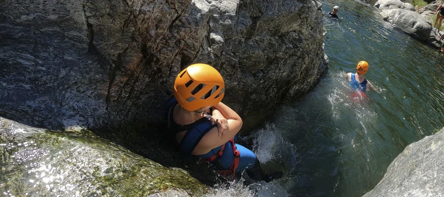 Barranquismo en el río Guadalmina